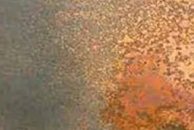Old steel oxide finish sample