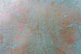 Polished copper oxide finish sample