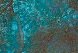 Turquoise oxide finish sample